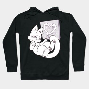 Lotion Cat - Lotion Heart Hoodie